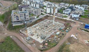 Zenz Massivhaus Trier Objektbau Baustelle in Castelnau-Mattheis